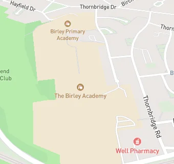 map for Birley Nursery School