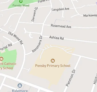 map for Pensby Infant School