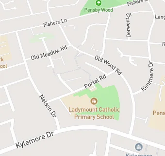 map for Ladymount RC Primary School