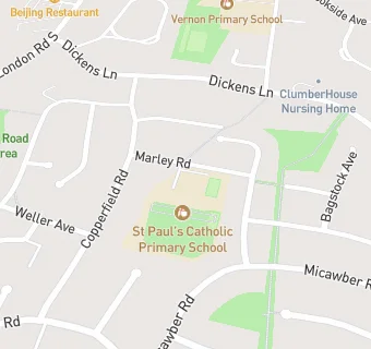 map for St Paul's Catholic Primary School