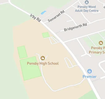 map for Pensby High School For Girls