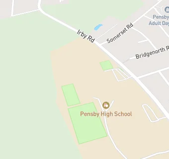 map for Pensby High School for Boys: A Specialist Sports College