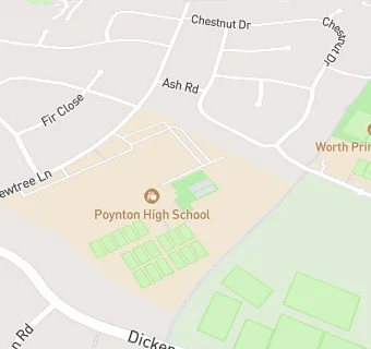 map for Poynton Leisure Centre