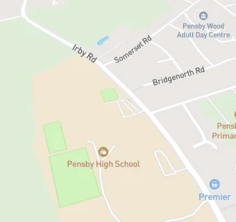 map for Pensby Park Primary School