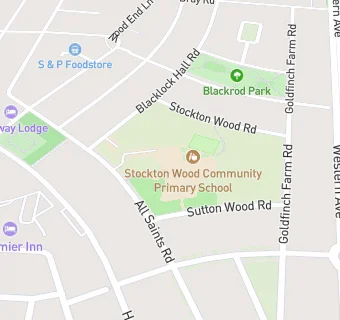 map for Stockton Wood Junior School