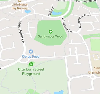 map for Sandymoor Community Centre