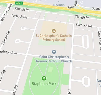 map for St Christopher's Catholic Infant School