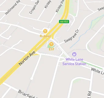 map for The Mathews Practice White Lane