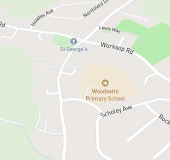 map for Dolce Ltd at Woodsetts J & I School