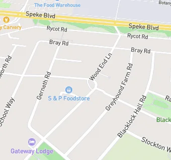 map for Speke Town Lane Convenience