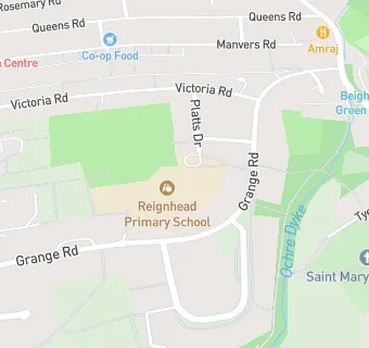 map for Reignhead Primary School