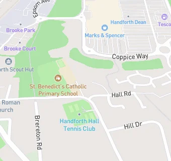 map for St Benedict's Breakfast & After School Club