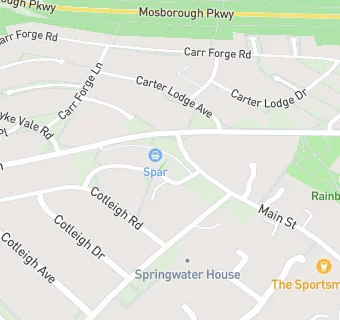 map for Hackenthorpe Lunch Club