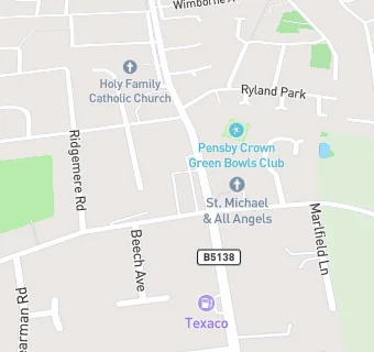 map for Gerrards Bakery