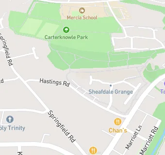 map for Abbeydale Grange School