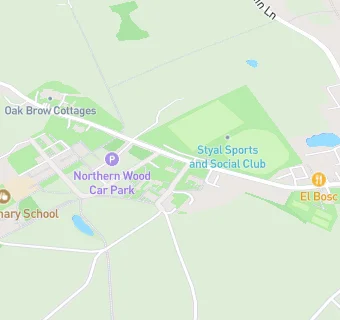 map for Styal Primary School