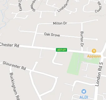 map for Chester Road Dental Care