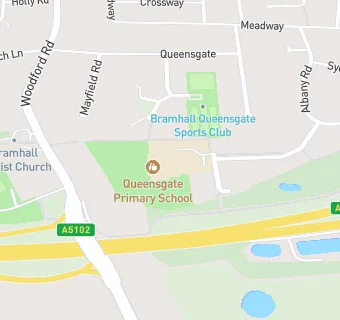 map for Queensgate Primary School