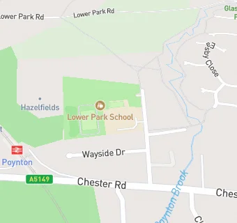 map for Lower Park School