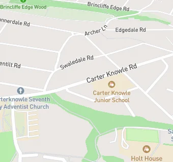 map for Carter Knowle Junior School