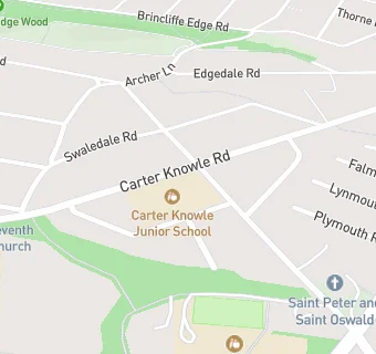 map for Carter Knowle Junior School