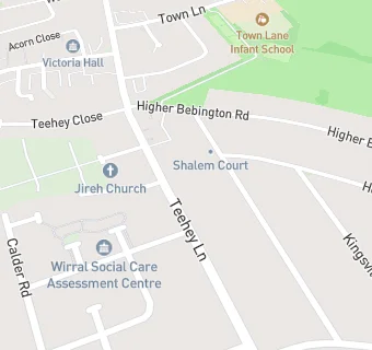 map for Teehey Lane Surgery