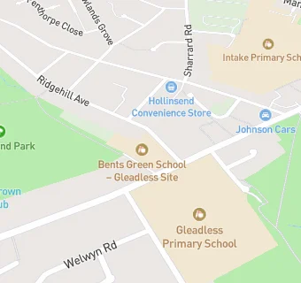 map for Gleadless Primary School