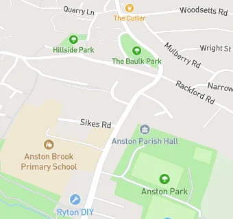 map for Anston Chinese Takeaway