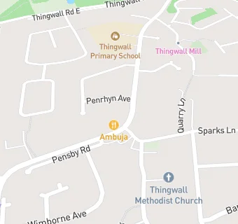 map for Thingwall Newsagents