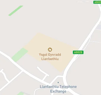 map for Ysgol Rhyd y Llan