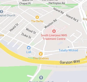 map for Garston Family Health Centre