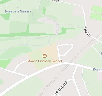 map for Moore Primary School