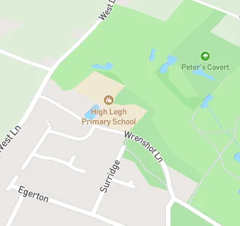 map for High Legh Primary School