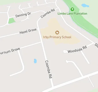 map for Irby Primary Pre-school