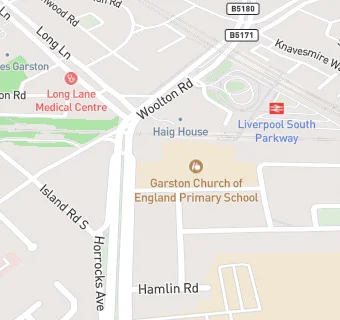 map for Garston Church of England Primary School