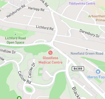 map for Gleadless Medical Centre