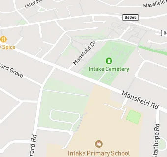 map for Intake Primary School