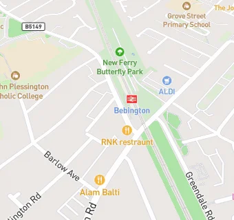 map for Bebington Food and Wine Convenience