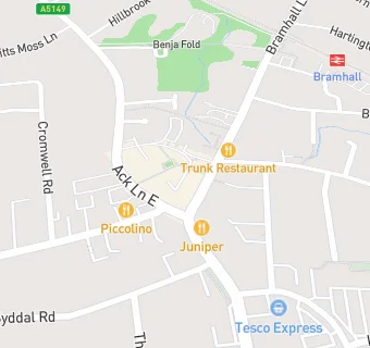 map for Bramhall Methodist Church