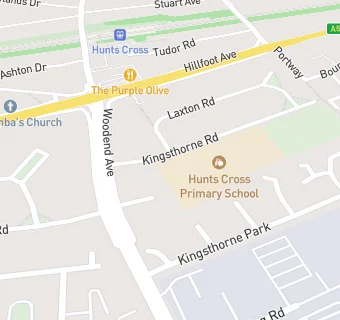 map for Hunts Cross Primary School