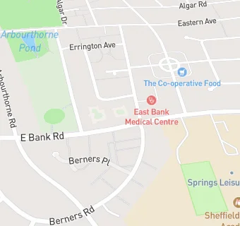 map for East Bank Medical Centre