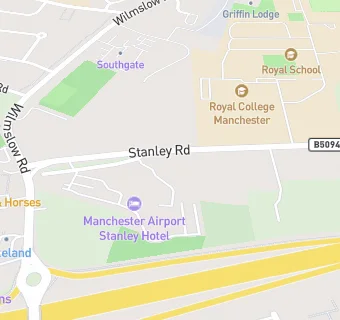 map for Manchester Airport Stanley Hotel