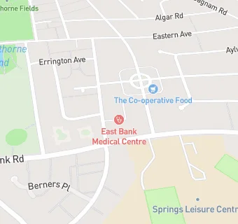 map for East Bank Medical Centre