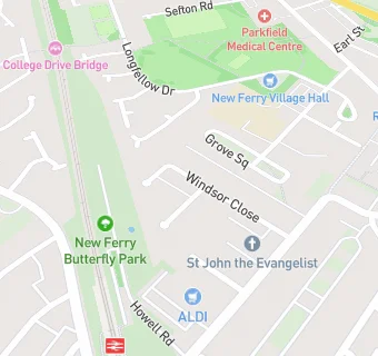 map for Windsor Close Luncheon Club