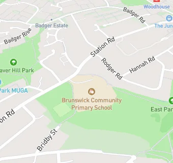 map for Brunswick Community Primary School