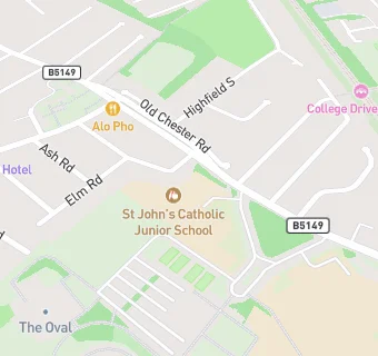 map for St John's Catholic Junior School