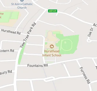 map for Hursthead Infant School