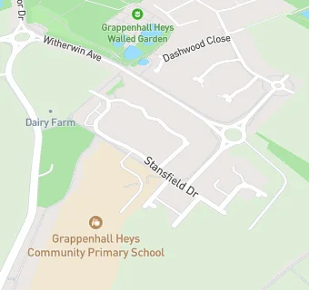 map for Grappenhall Heys CP School Early Years