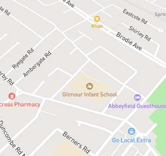 map for Gilmour (Southbank) Infant School