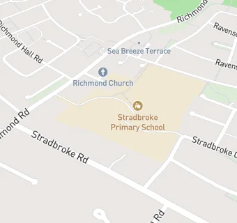 map for Stradbroke Primary School